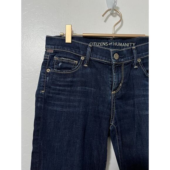 Citizens of Humanity Kelly Low Rise Bootcut Jeans Size 26 Dark Wash Stretch - Picture 4 of 7